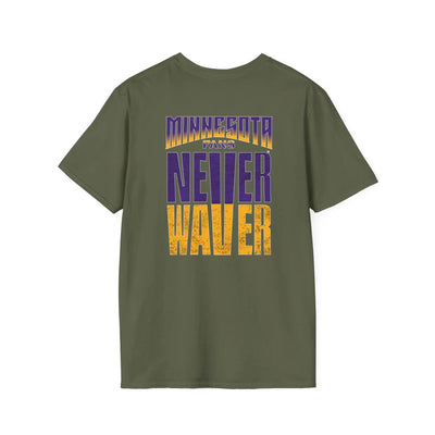 Minnesota Fans Never Waver Unisex Softstyle T-Shirt - Never Waver
