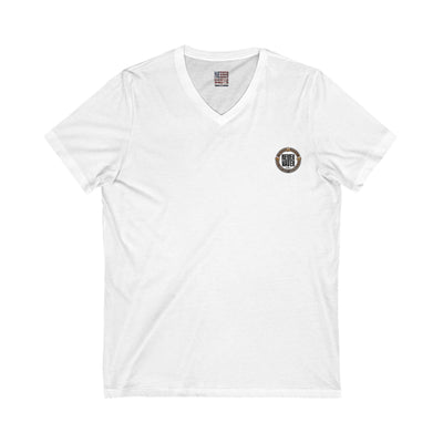 Never Waver Save Water Drink Beer Unisex V-Neck Tee - Motivational Graphic Shirt - Never Waver