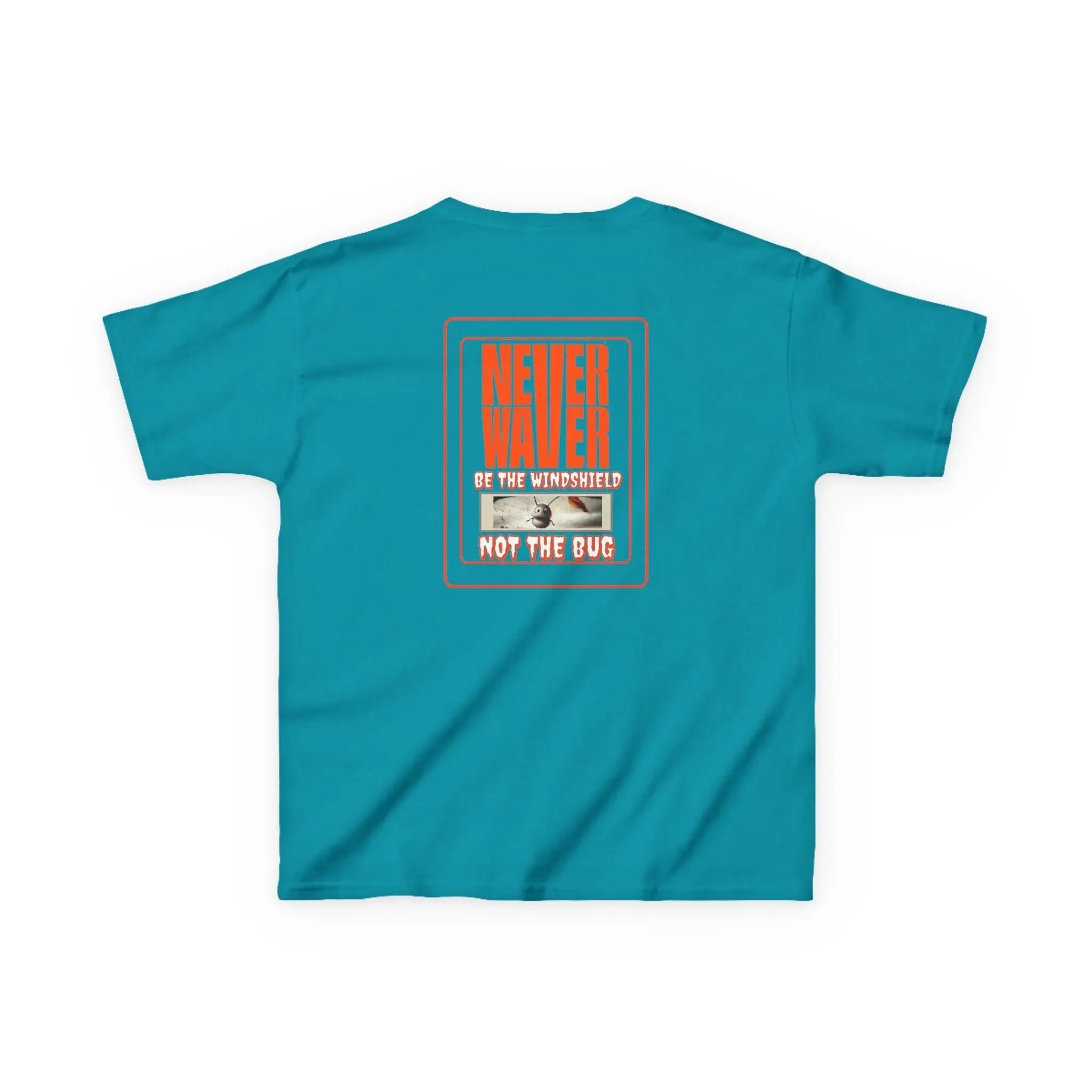 Kids Heavy Cotton™ Tee -Never Waver be the Windshield- Stylish, Comfortable Everyday Wear