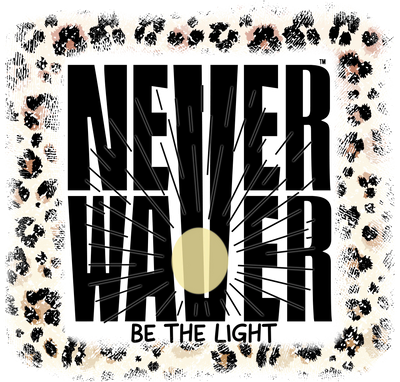 NEVER WAVER Be The Light. This one runs deep. The leopard priNEVER WAVER Be The Light is for the women who walk through fire and still fix their crown. Every piece blends confidence, edge, and heart, made for those who stand tall when life gets wild.