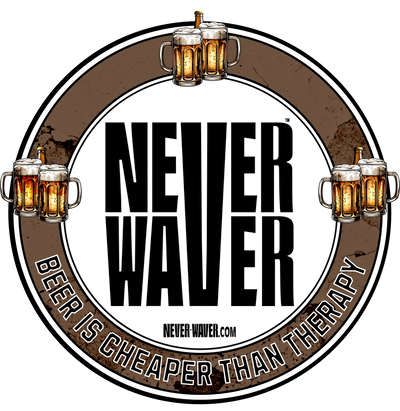 Never Waver Beer Is cheaper Than Therapy funny graphic tees, sarcastic shirts, humorous hoodies, adult humor clothing, Never Waver brand, bold apparel, edgy sayings, funny t-shirts for men and women, attitude clothing
