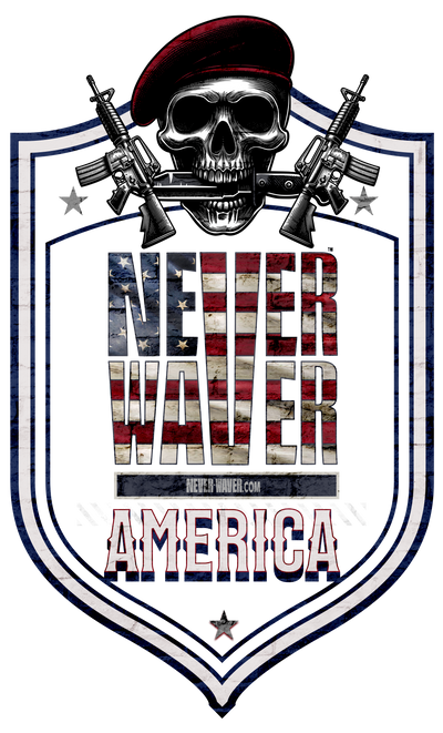 Never Waver America is an American-made clothing brand built on grit, pride, and perseverance. Every piece—stitched with bold design and red, white, and blue spirit—honors those who stand tall, stay true, and Never Waver.