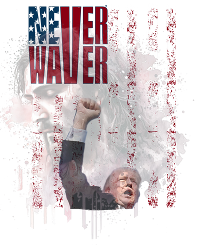 Wearing the "Never Waver Jesus Protecting America And Trump"&nbsp; is more than just a fashion choice; it’s a statement of faith and conviction.