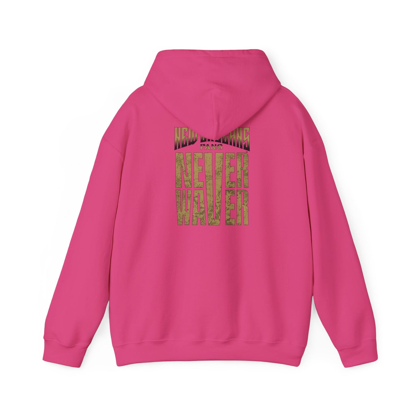 New Orleans Fans Never Waver Unisex Heavy Blend™ Hoodie - Motivational Sweatshirt for Fans - Never Waver