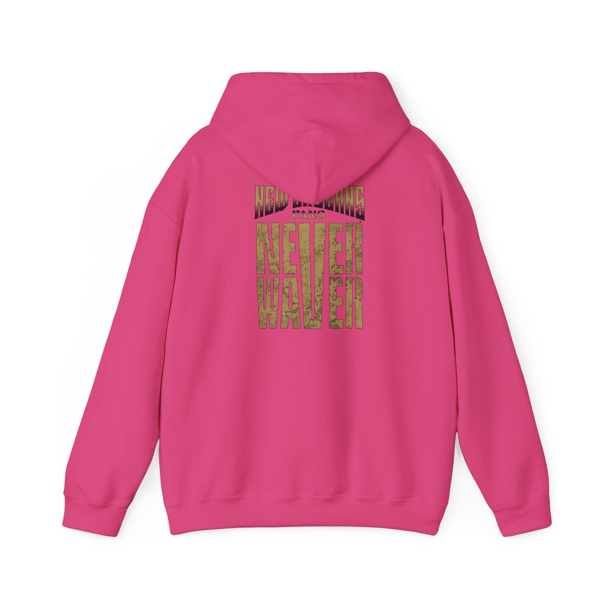 New Orleans Fans Never Waver Unisex Heavy Blend™ Hoodie - Motivational Sweatshirt for Fans - Never Waver