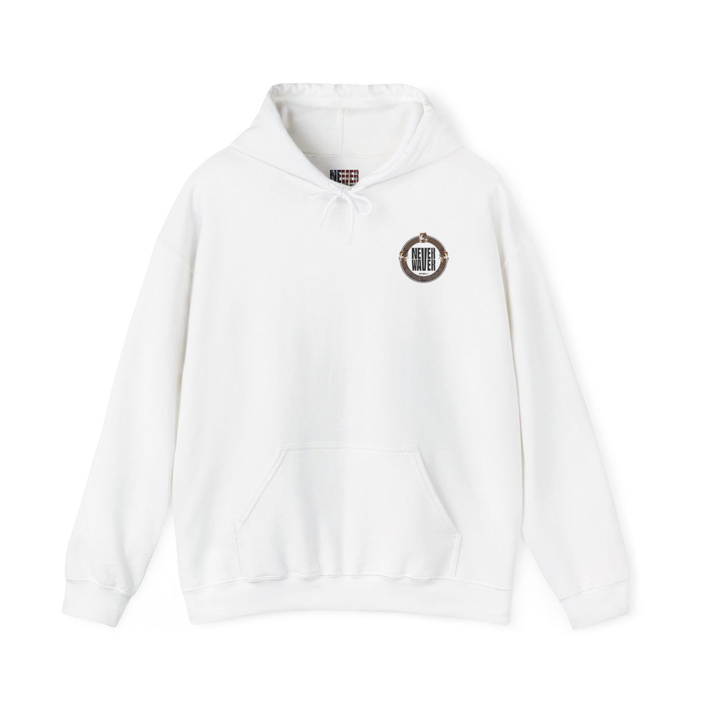 Eco-Friendly Unisex Hoodie: "Never Waver Save Water Drink Coffee" - Never Waver