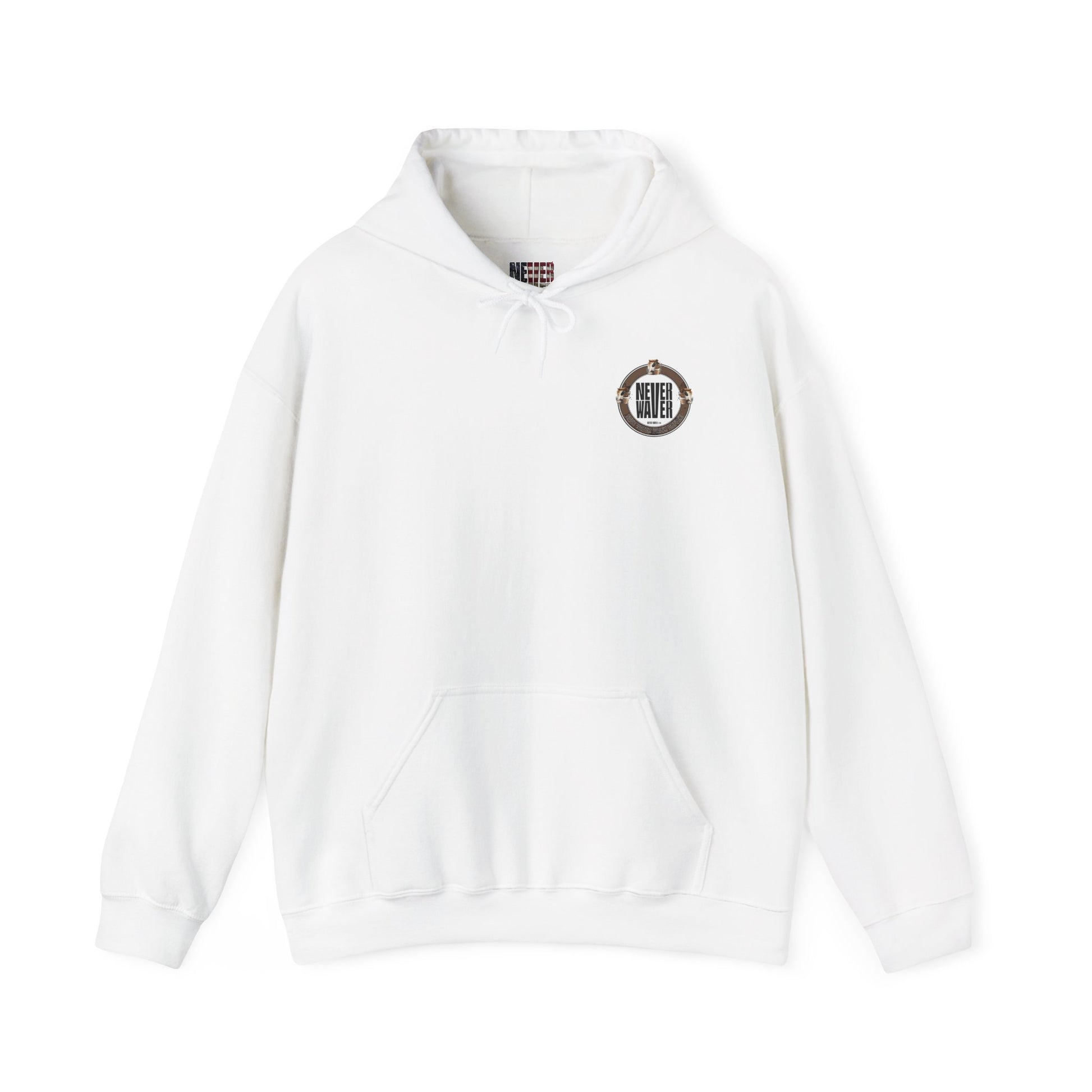 Eco-Friendly Unisex Hoodie: "Never Waver Save Water Drink Coffee" - Never Waver