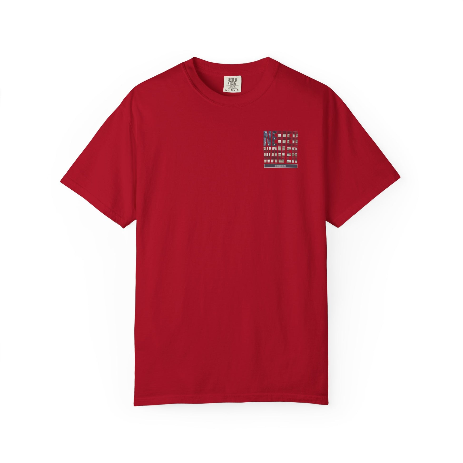 Never Waver Unisex Garment-Dyed T-Shirt - Patriotic Graphic Tee - Never Waver