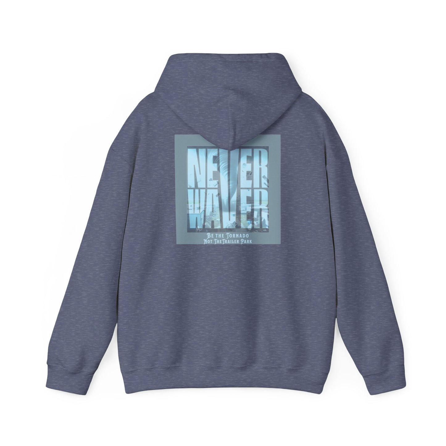 Cozy Unisex Hooded Sweatshirt - "Never Waver" Motivational Design - Never Waver