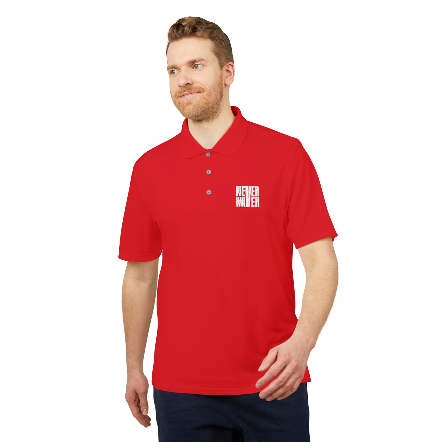 Unisex Never Waver Performance Polo Shirt - Activewear, Gym, Sports, Casual, Gift for Him/Her, Comfortable Fit