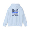 Never Waver Back The Blue Hoodie - Unisex Heavy Blend Sweatshirt - Never Waver