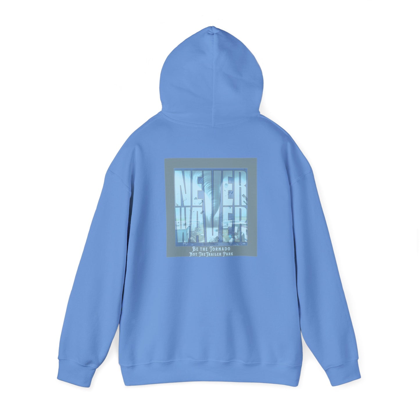 Cozy Unisex Hooded Sweatshirt - "Never Waver" Motivational Design - Never Waver