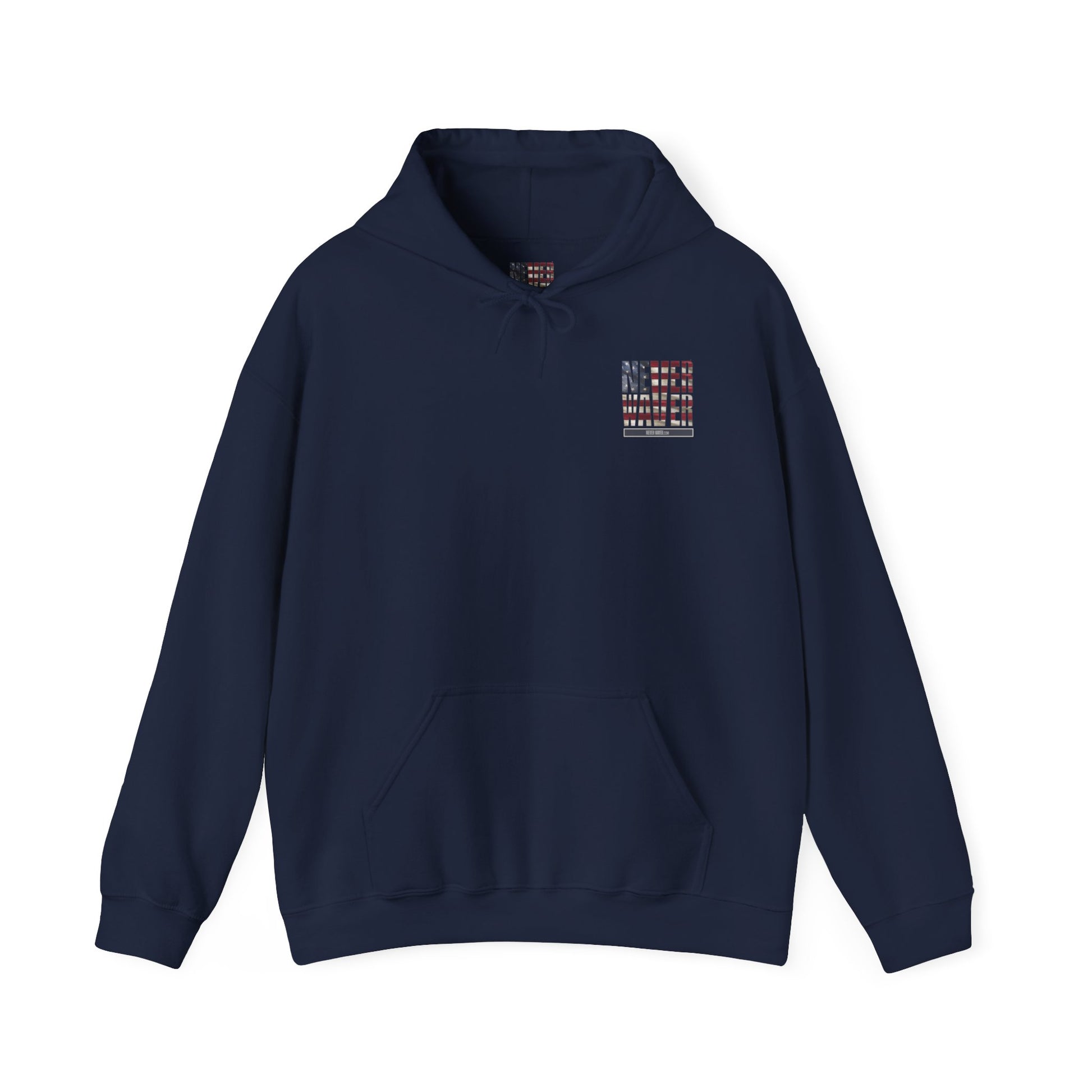 Never Waver Unisex Hooded Sweatshirt - Cozy Casual Wear for Everyday Comfort - Never Waver
