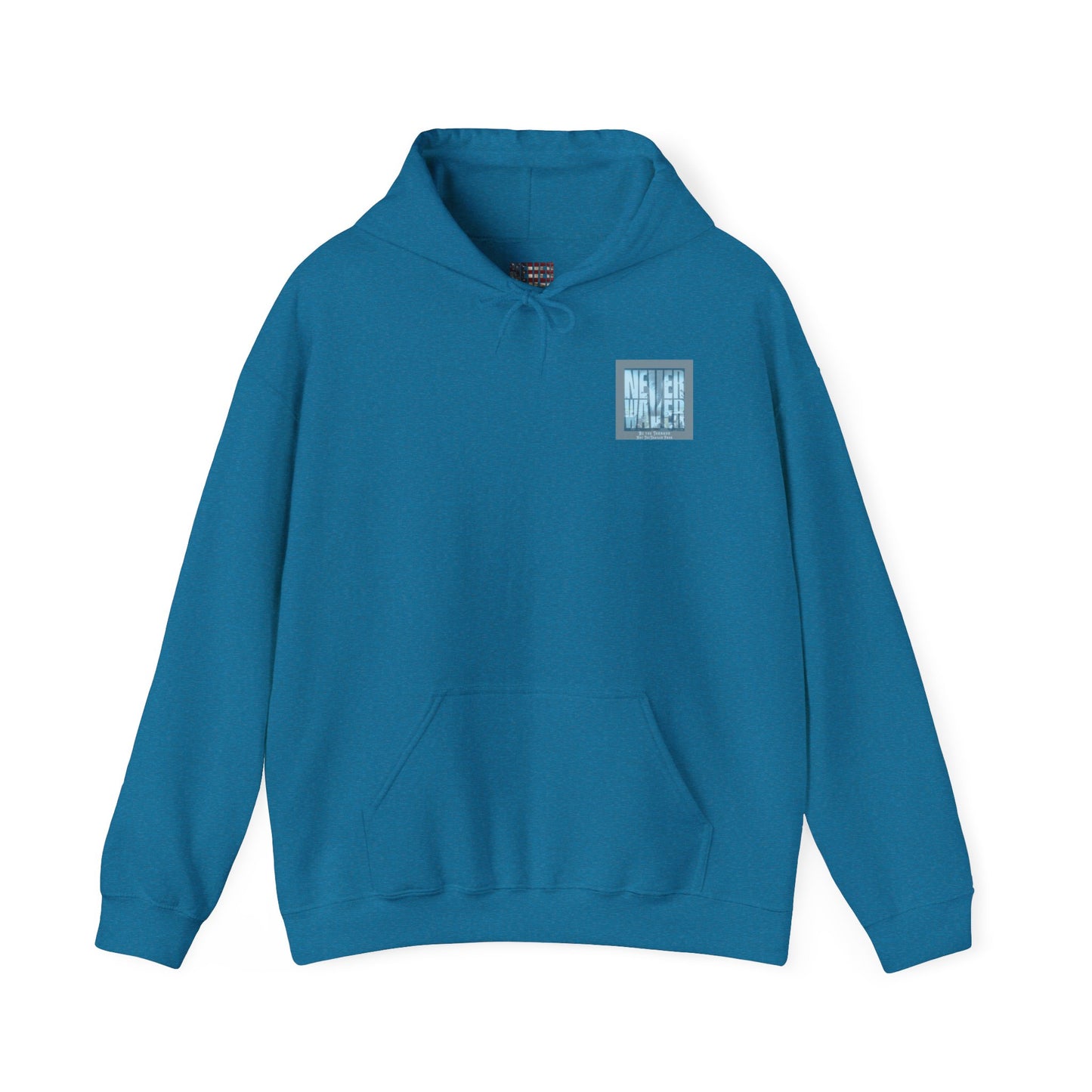 Cozy Unisex Hooded Sweatshirt - "Never Waver" Motivational Design - Never Waver