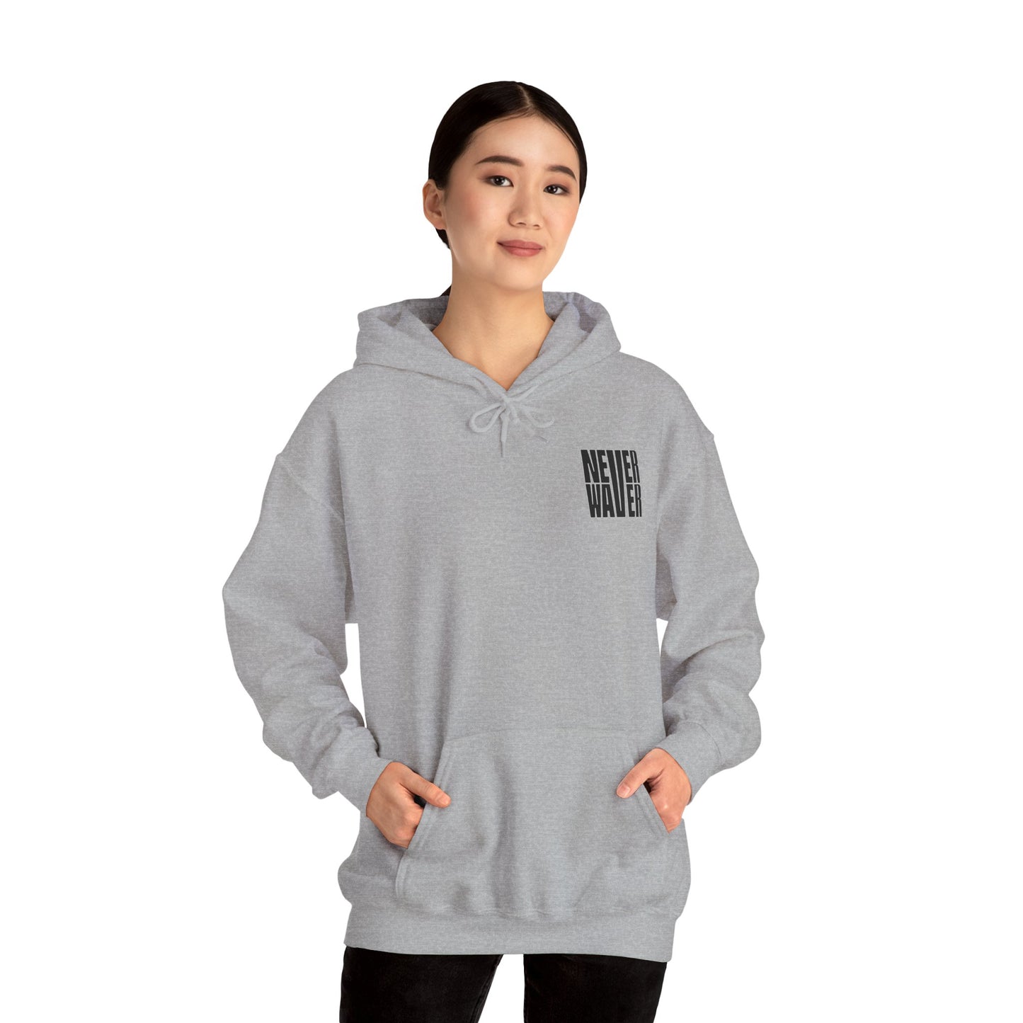 Unisex Heavy Blend™ Hoodie - 'Never Waver Ain't No Hood Like Motherhood' - Never Waver