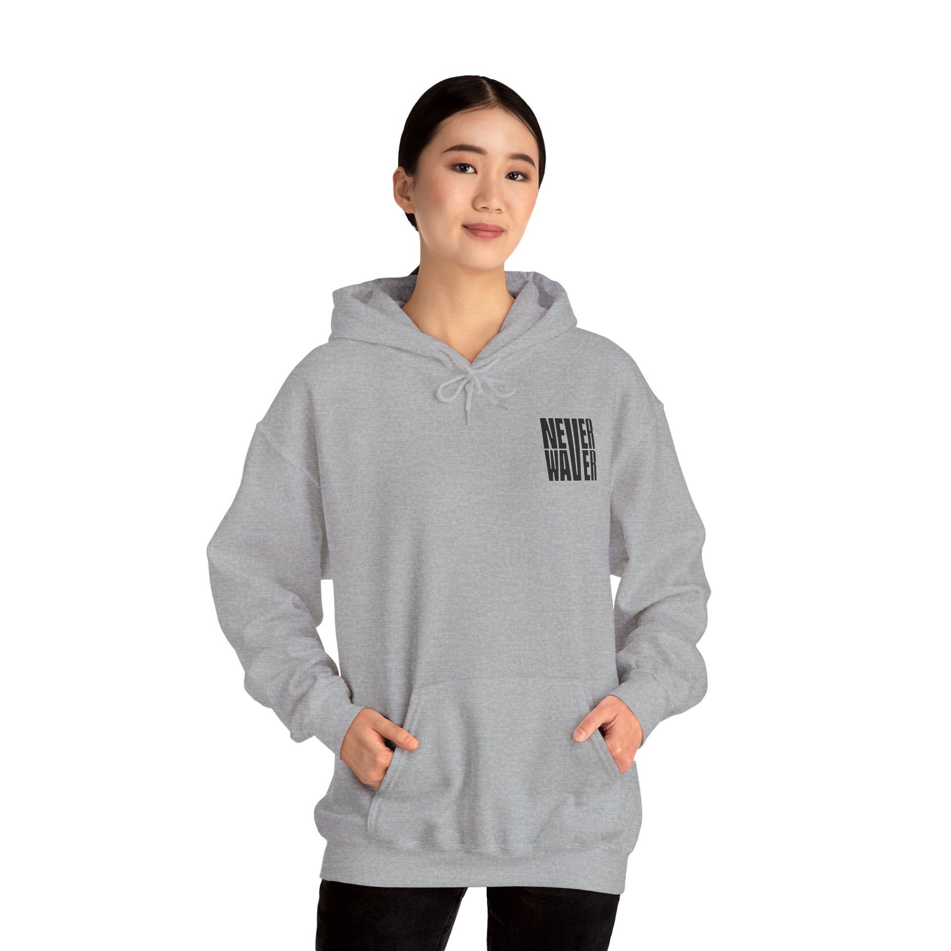 Unisex Heavy Blend™ Hoodie - 'Never Waver Ain't No Hood Like Motherhood' - Never Waver