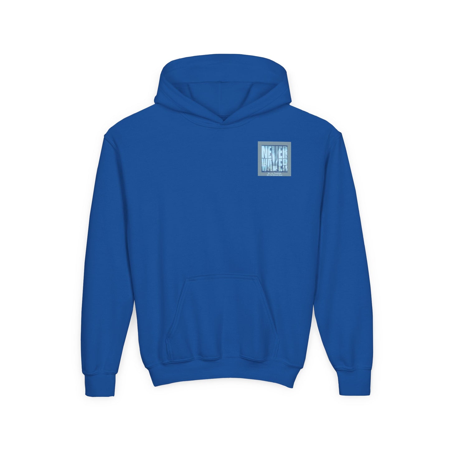 Youth Tornado-Themed Hooded Sweatshirt - "Never Walker" Design - Never Waver