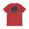 Unisex V-Neck Tee - Never Waver Be Red White and A little Bougie T-Shirt - Never Waver