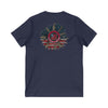 Unisex V-Neck Tee - Never Waver Be Red White and A little Bougie T-Shirt - Never Waver