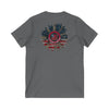 Unisex V-Neck Tee - Never Waver Be Red White and A little Bougie T-Shirt - Never Waver