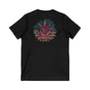 Unisex V-Neck Tee - Never Waver Be Red White and A little Bougie T-Shirt - Never Waver