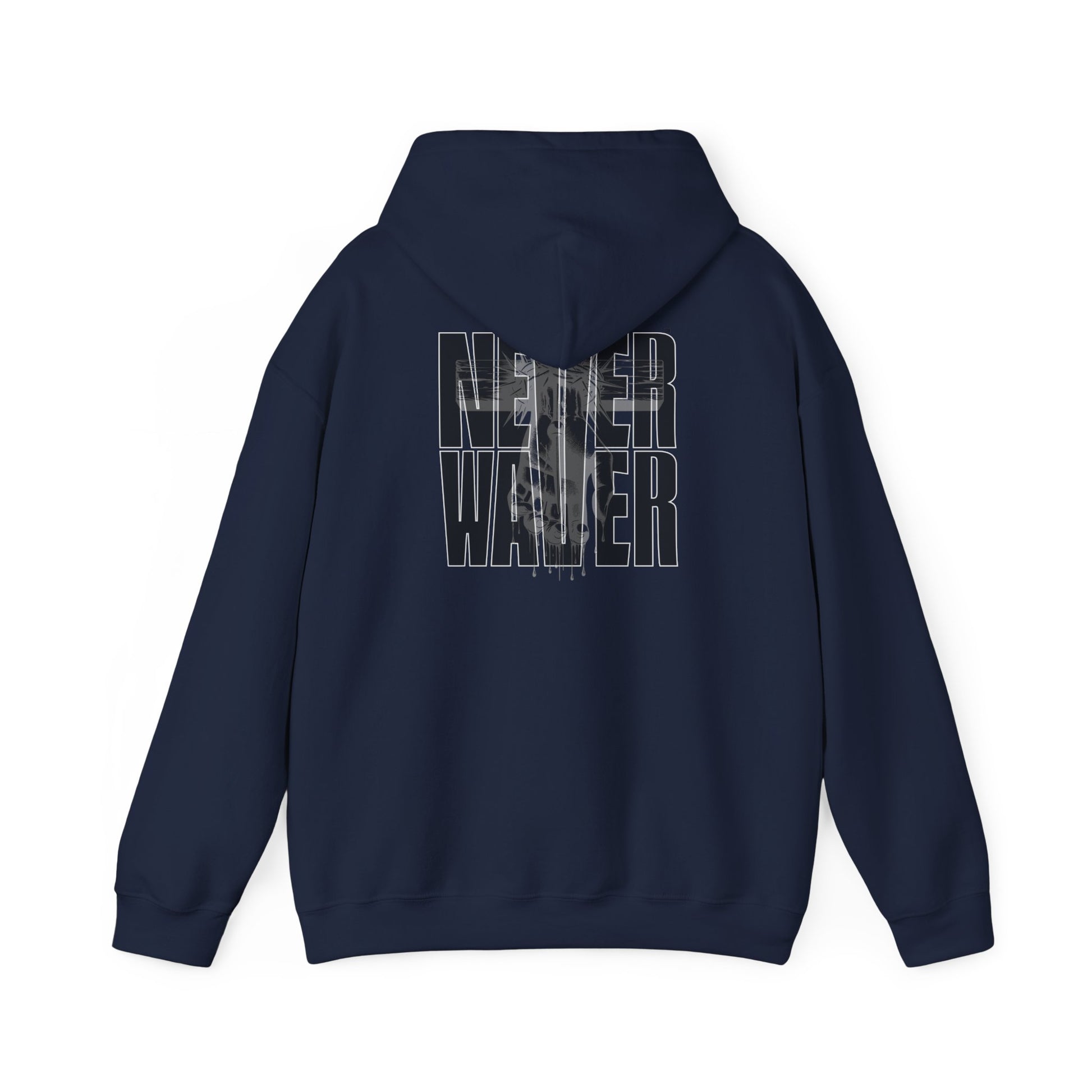 Never Waver” Jesus t-shirt might eye-catching design that reflects a steadfast faith and confidence in Christ.  Hoodie - Unisex Heavy Blend™ Sweatshirt - Never Waver