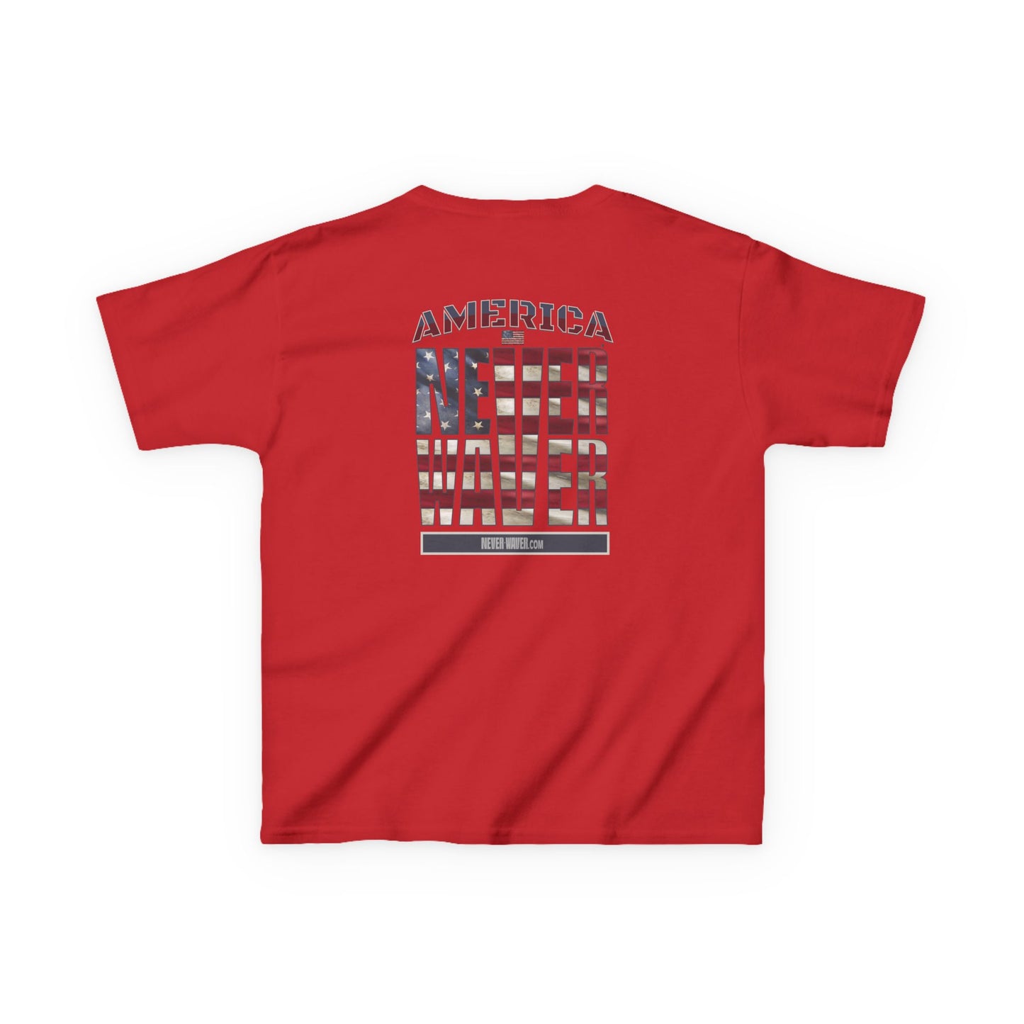 America Never Waver Kids Heavy Cotton™ Tee - Never Waver