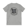 Never Waver Ain't No Hood Like Motherhood V-Neck Tee for Moms - Patriotic Short Sleeve Shirt - Never Waver
