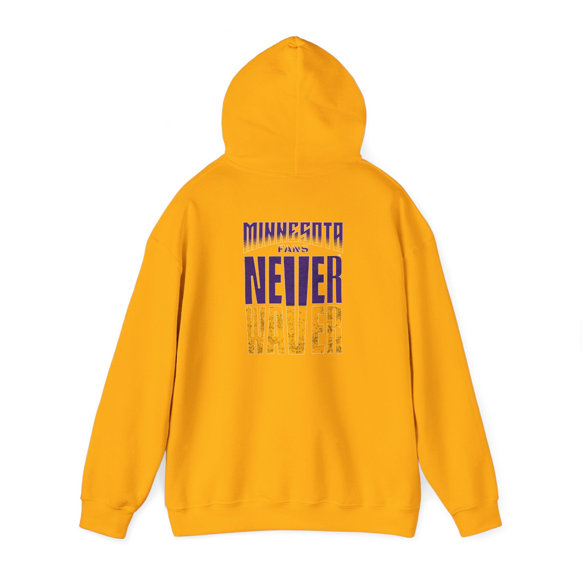 Unisex Heavy Blend™ Hoodie - "Minnesota Fans Never Waver" Design for Comfort and Motivation - Never Waver