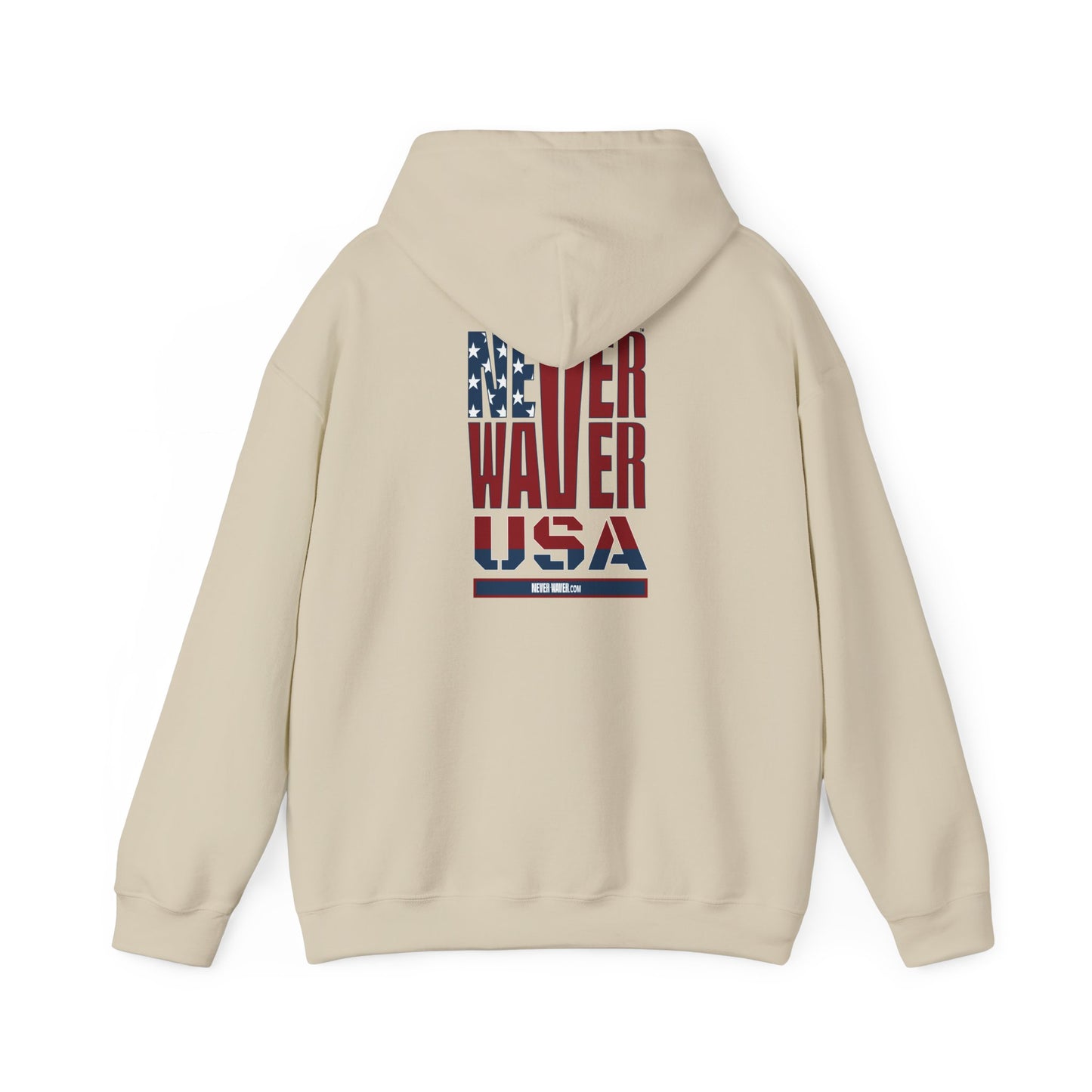 Patriotic Unisex Hooded Sweatshirt - 'Better Water USA' Design - Never Waver