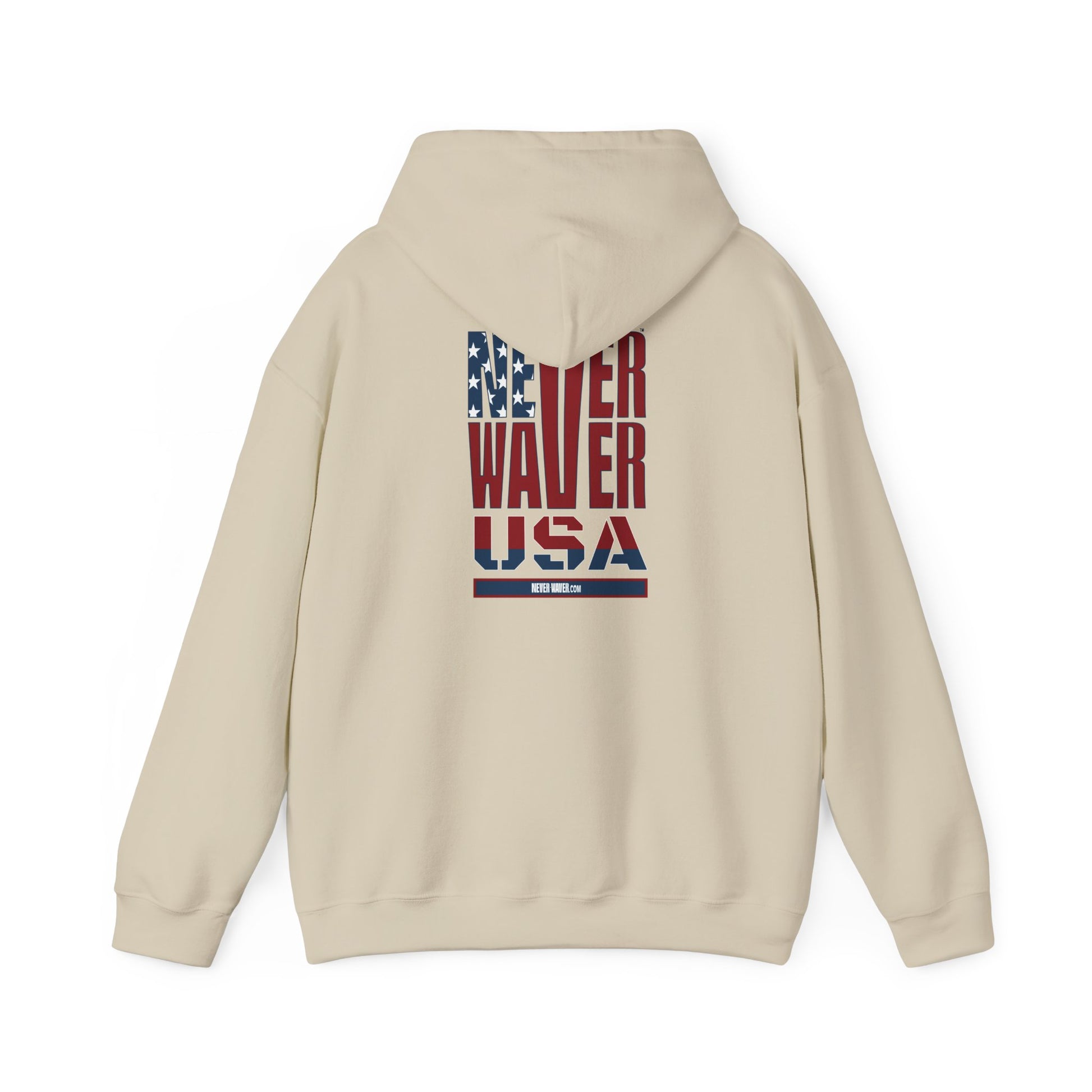 Patriotic Unisex Hooded Sweatshirt - 'Better Water USA' Design - Never Waver