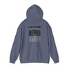 Las Vegas Fans Never Waver w Leopard Football Unisex Heavy Blend™ Hooded Sweatshirt - Cozy Oversized Style for Fans - Never Waver