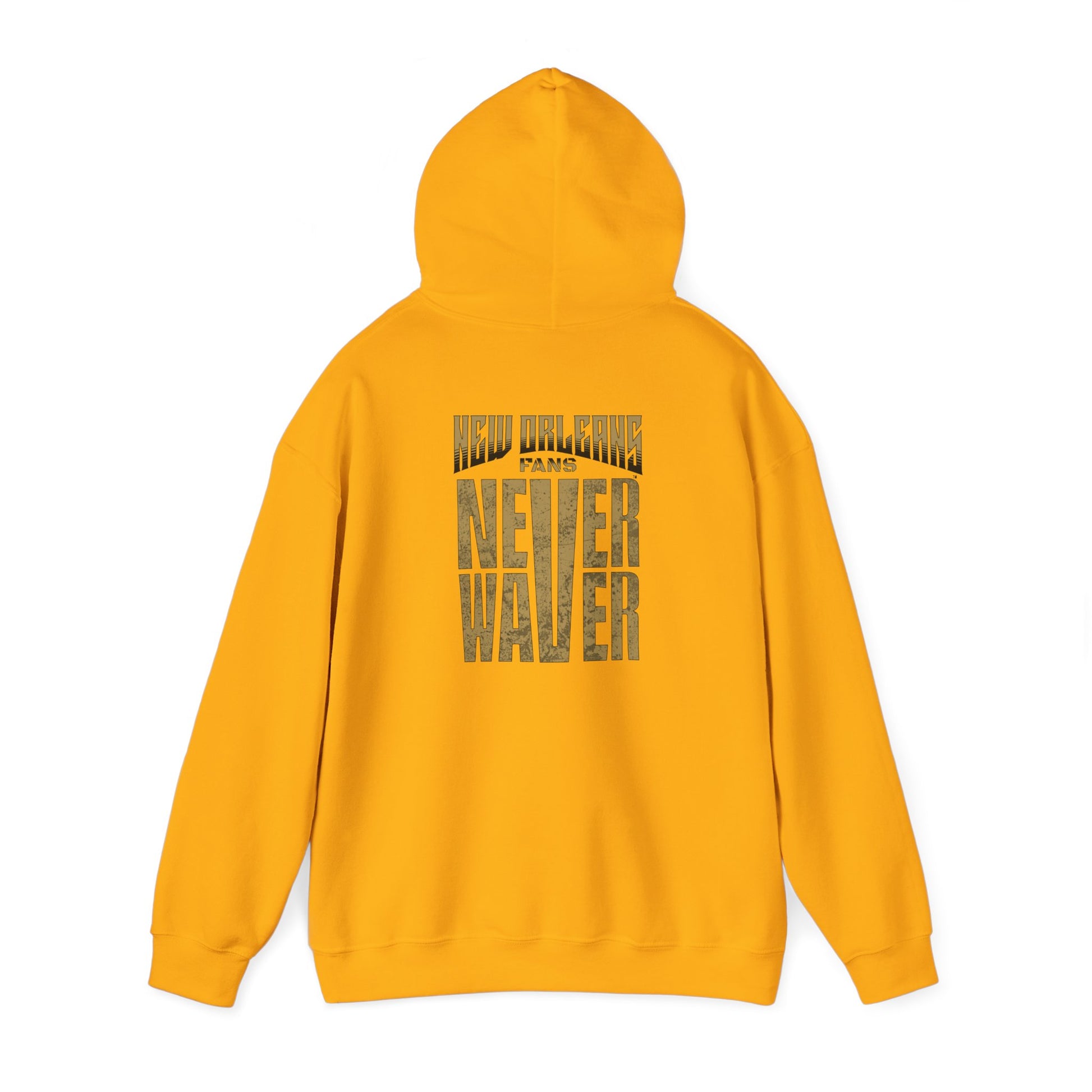 New Orleans Fans Never Waver Unisex Heavy Blend™ Hoodie - Motivational Sweatshirt for Fans - Never Waver