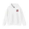 Unisex Heavy Blend™ Hooded Sweatshirt - 'New York Fans Never Waver W Leopard Football' American Pride Design - Never Waver
