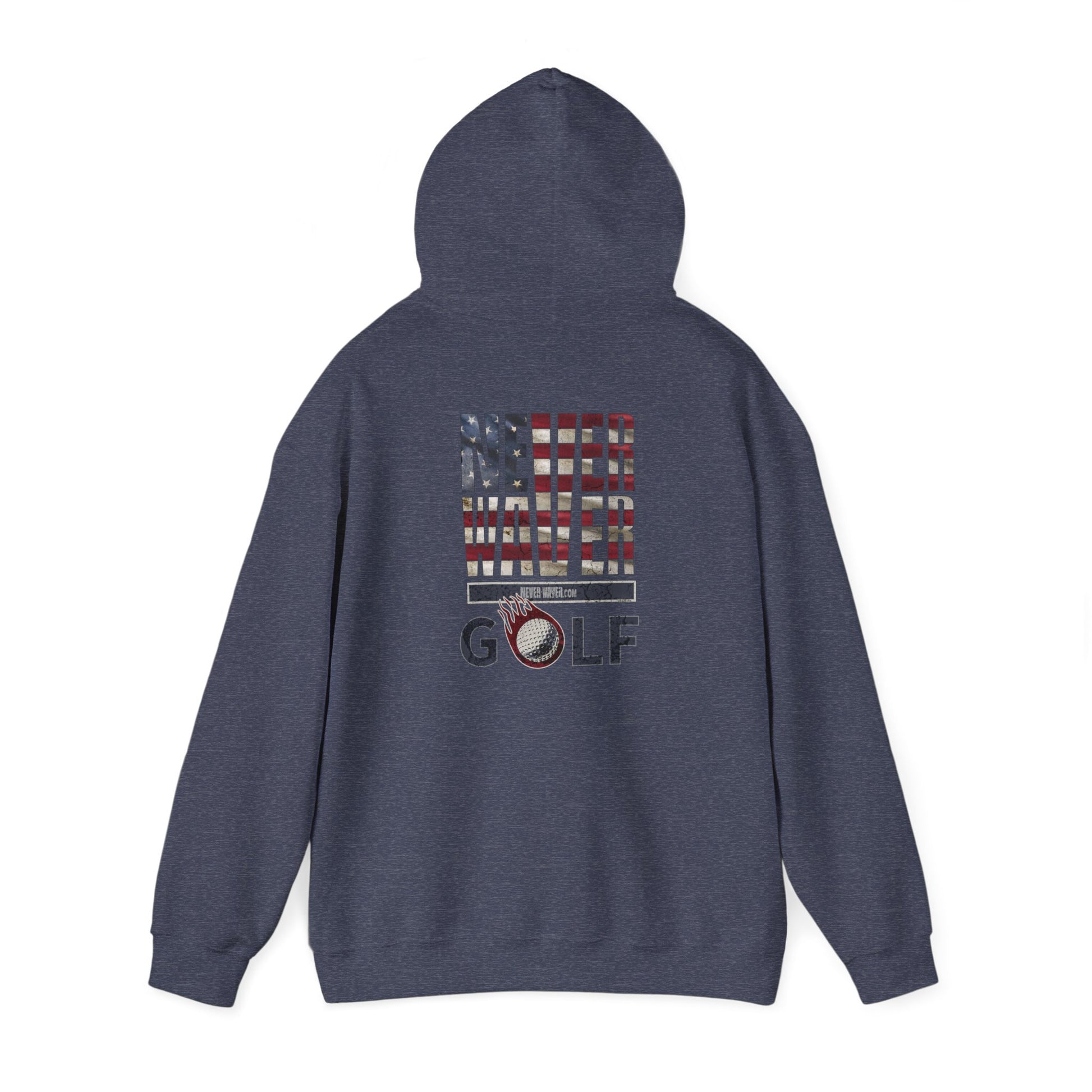 Never Waver Golf Hoodie - Unisex Heavy Blend™ Sweatshirt - Never Waver