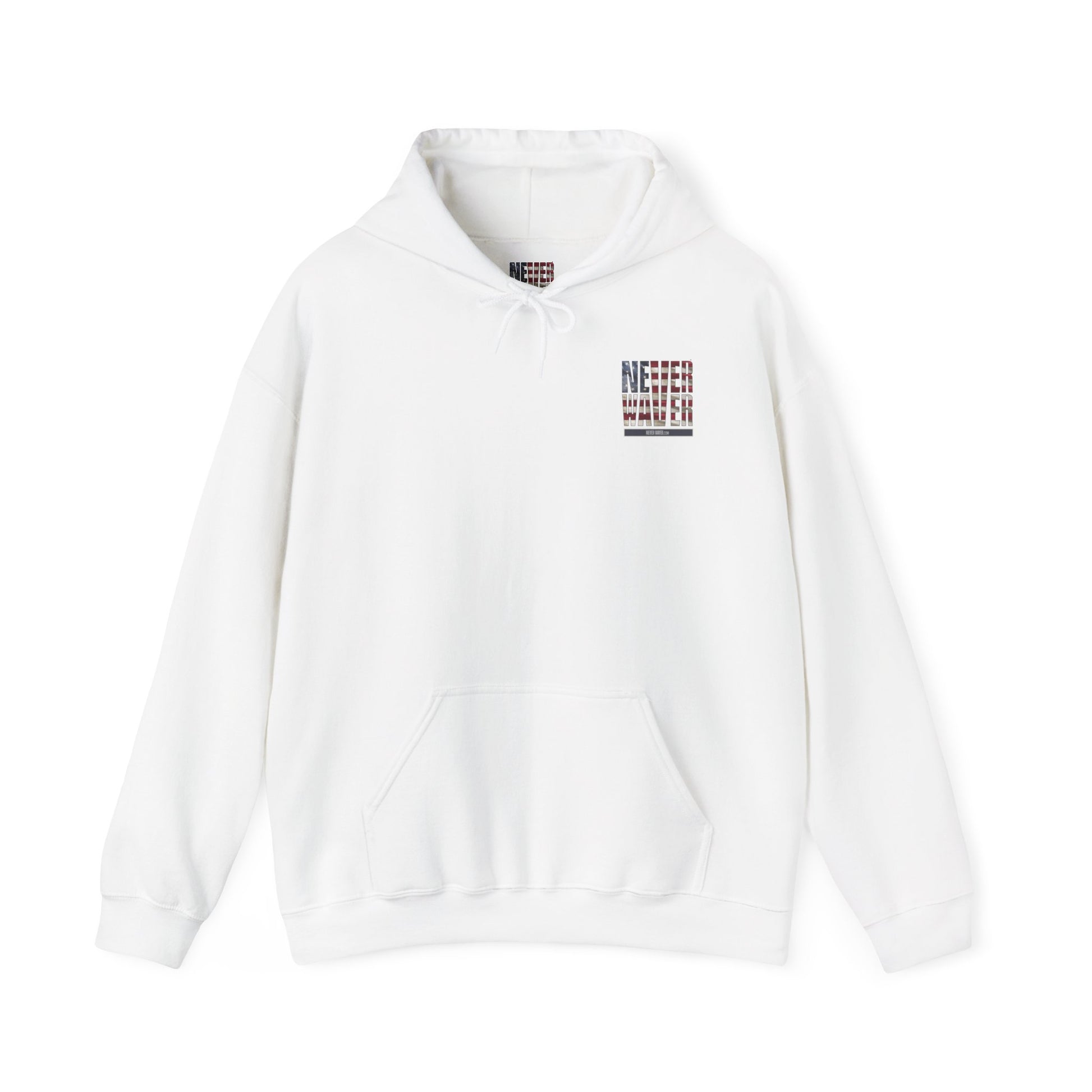 Never Waver Unisex Hooded Sweatshirt - Cozy Casual Wear for Everyday Comfort - Never Waver