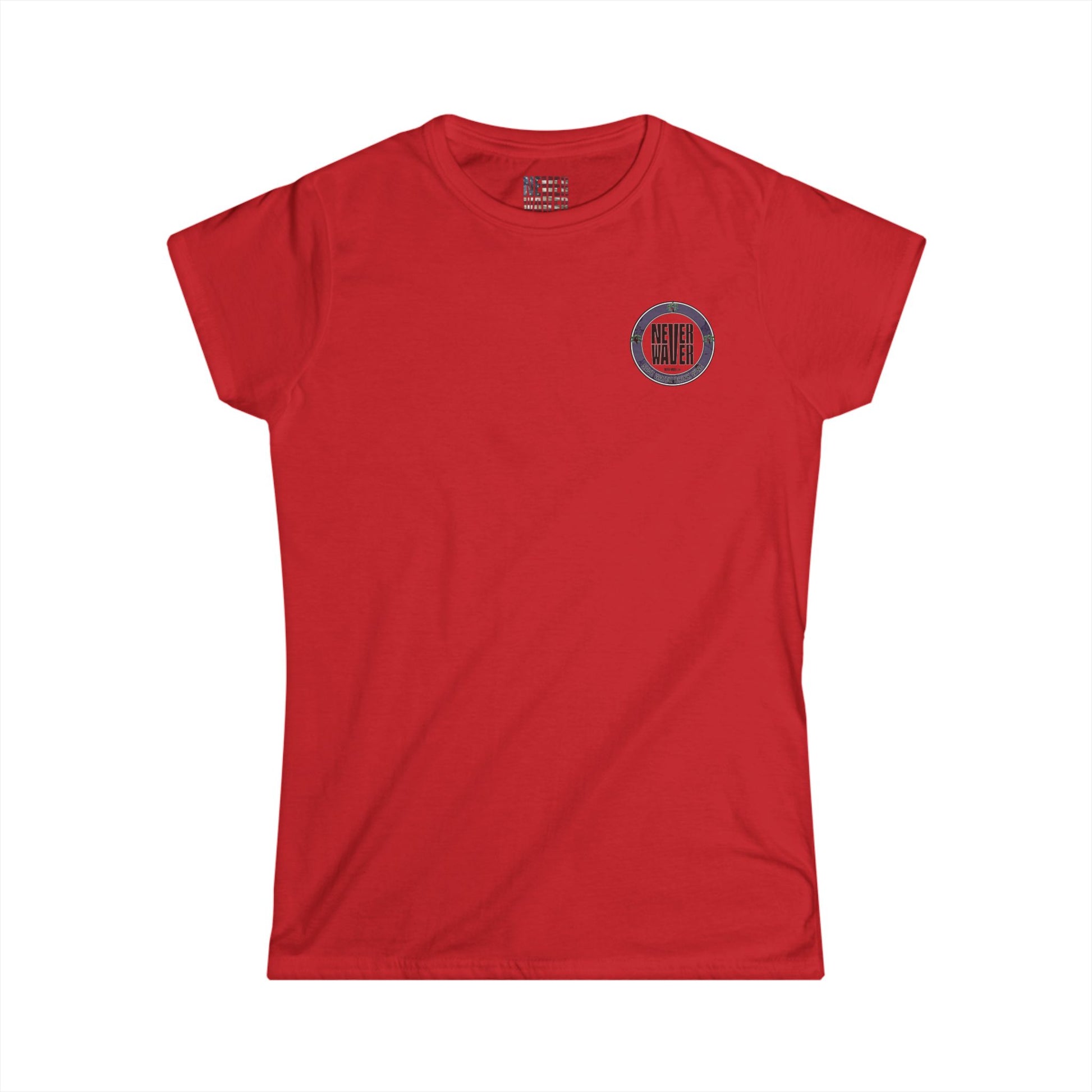 Never Waver Save Water Drink Wine Women's Soft Style Tee - - Never Waver