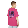 Never Waver Back The Blue  Kids Heavy Cotton™ Tee - Never Waver