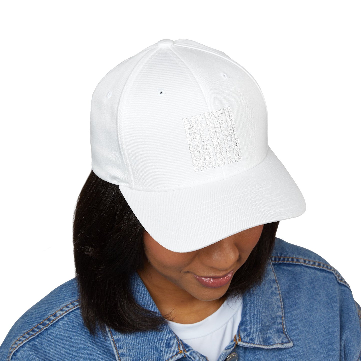 Never Water Structured Cap - Stylish Embroidered Baseball Hat