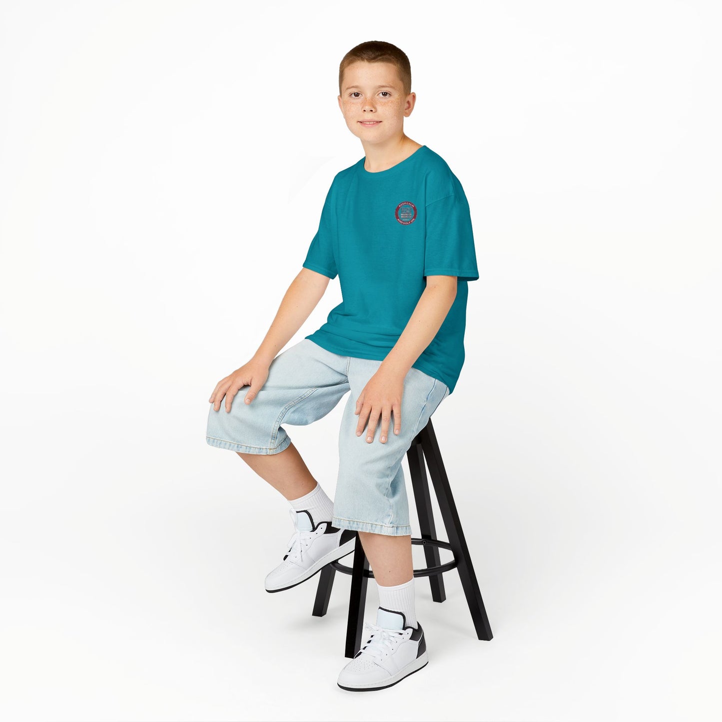 Kids Golf Tee - Keep Calm Never Waver and Golf On - Never Waver