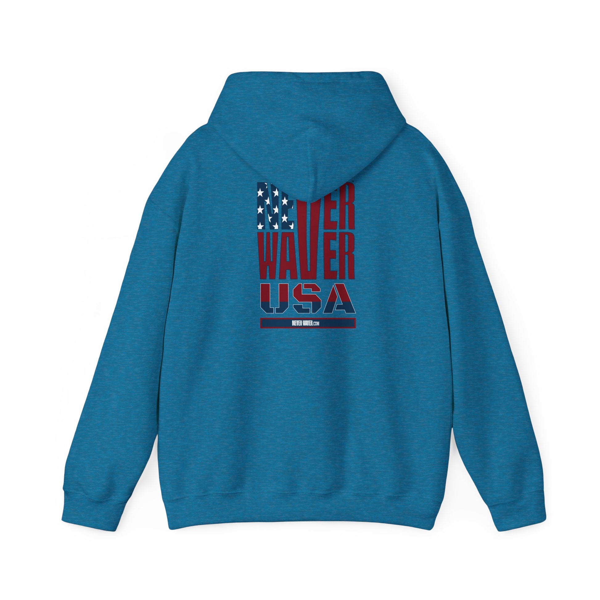 Patriotic Unisex Hooded Sweatshirt - 'Better Water USA' Design - Never Waver