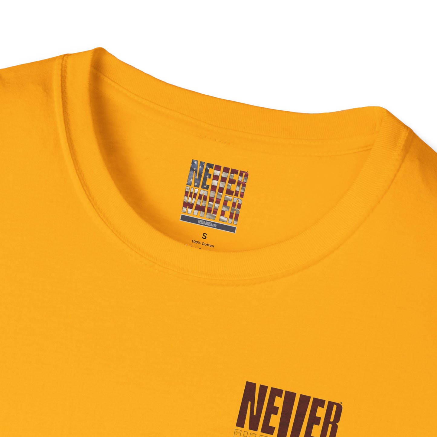 Washington Fans Never Waver Unisex Softstyle T-Shirt - Never Waver