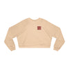Never Waver Just A Mom Trying Not to Raise A&&holes Women's Cropped Fleece Pullover - Never Waver