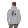 Never Waver Always Back the Blue Hooded Sweatshirt - Unisex Heavy Blend™ - Never Waver