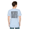 Never Waver” Jesus a bold, eye-catching design that reflects a steadfast faith and confidence in Christ. Unisex Soft style T-Shirt - Never Waver