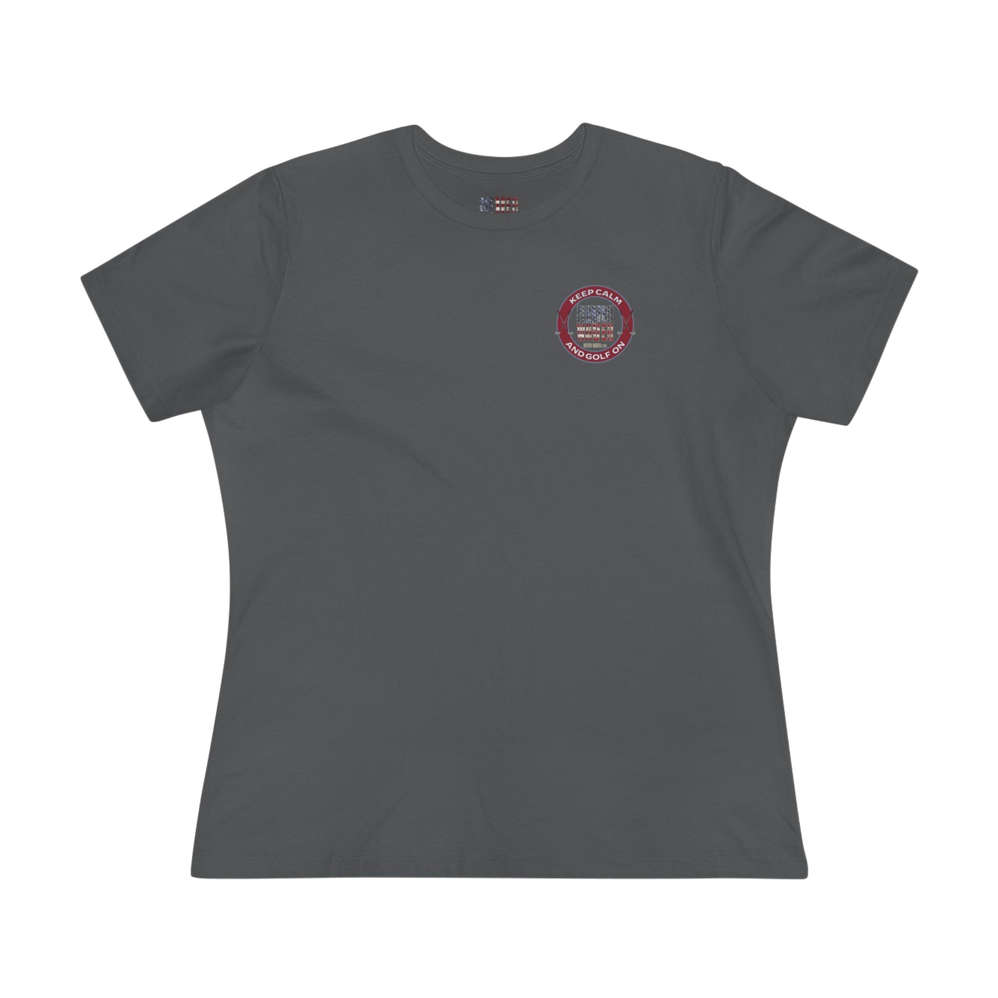Keep Calm Never Waver and Golf On Women's Cotton Tee - Never Waver