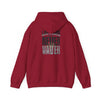 Las Vegas Fans Never Waver w Leopard Football Unisex Heavy Blend™ Hooded Sweatshirt - Cozy Oversized Style for Fans - Never Waver