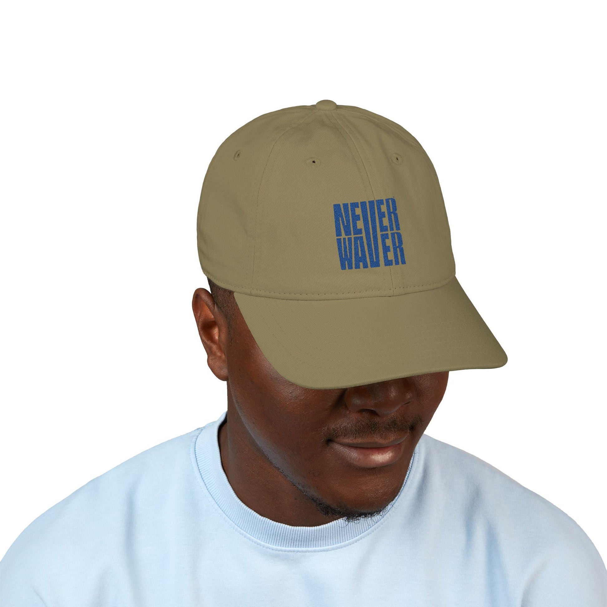 Organic Baseball Cap - Never Waver Embroidery - Never Waver