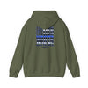 Never Waver Back The Blue Hoodie - Unisex Heavy Blend Sweatshirt - Never Waver