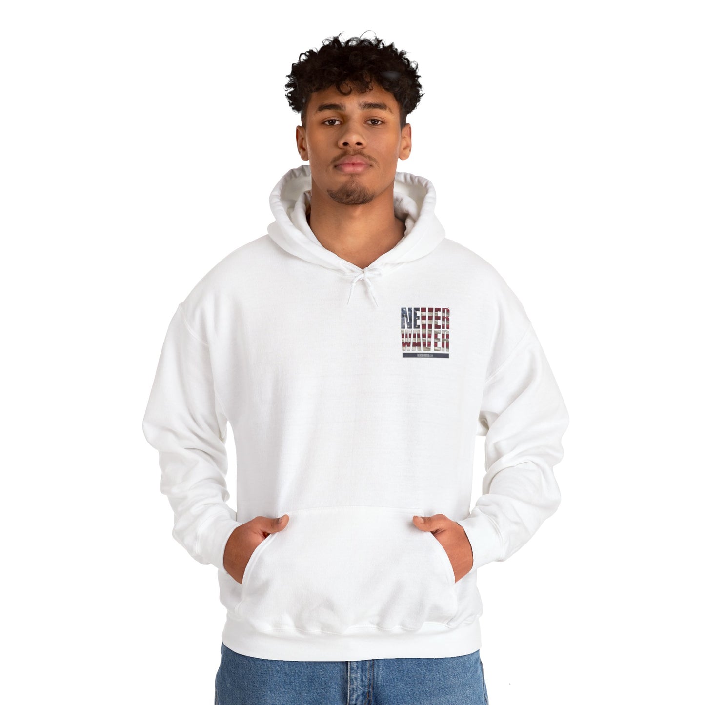 Respect Is Earned Never Waver It's Not Given Hoodie - Unisex Heavy Blend™ with Inspirational Design - Never Waver